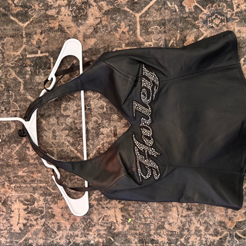 Harley-Davidson Black Leather Shoulder Bag